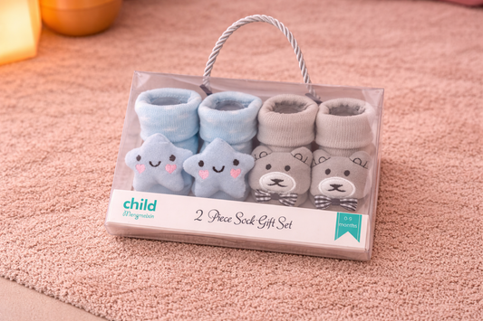 Star & Bear Design Soft Baby Socks Gift Set