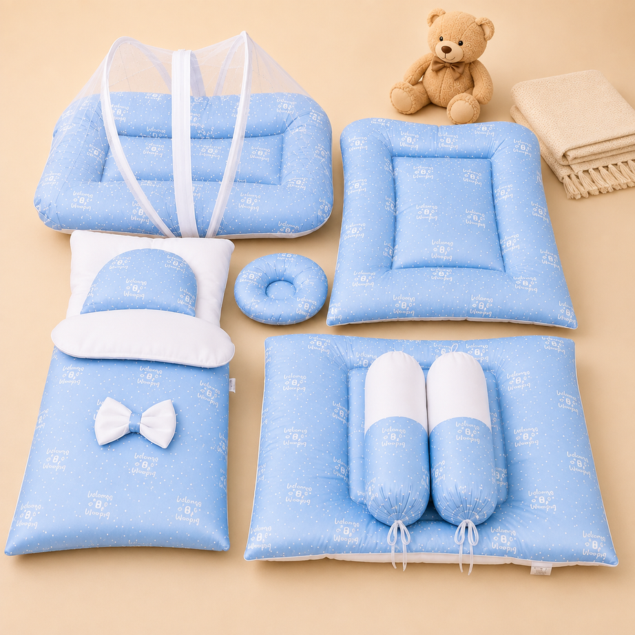 Premium 8 Pcs Baby Bedding Set