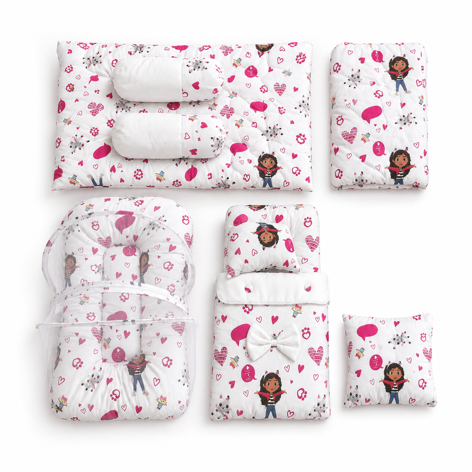Sweet Dreams 8 Pcs Baby Bedding Set