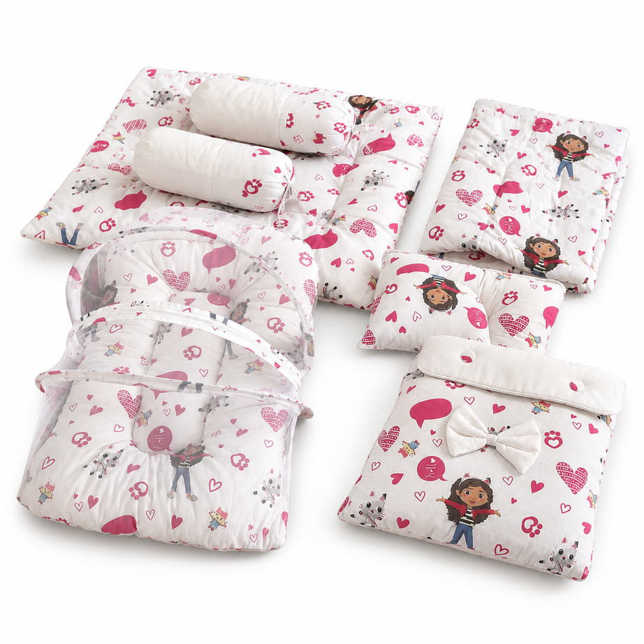 Sweet Dreams 8 Pcs Baby Bedding Set