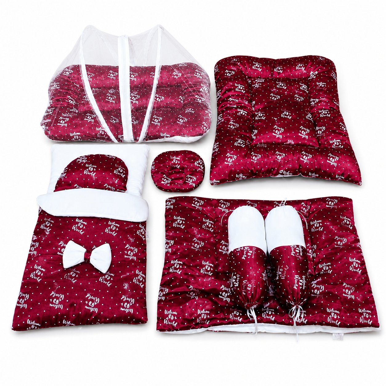 Premium 8 Pcs Baby Bedding Set