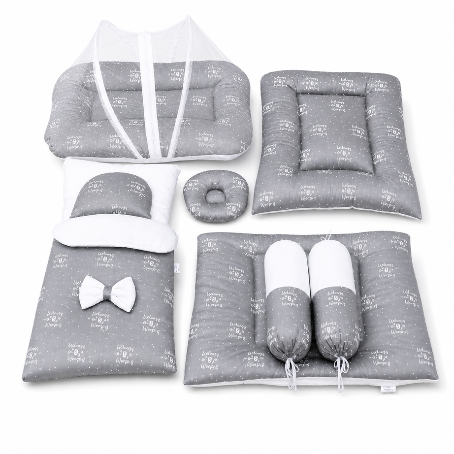 Premium 8 Pcs Baby Bedding Set