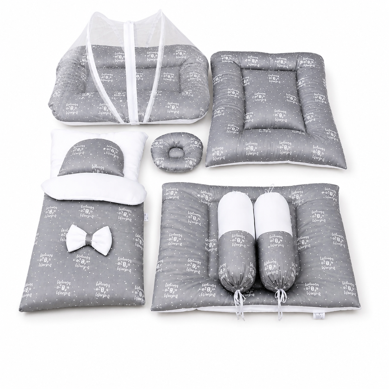 Premium 8 Pcs Baby Bedding Set