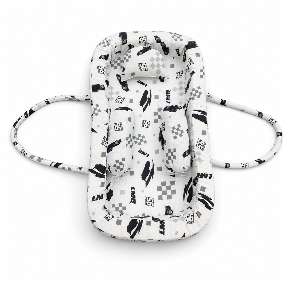 Racing Print Baby Carry Nest
