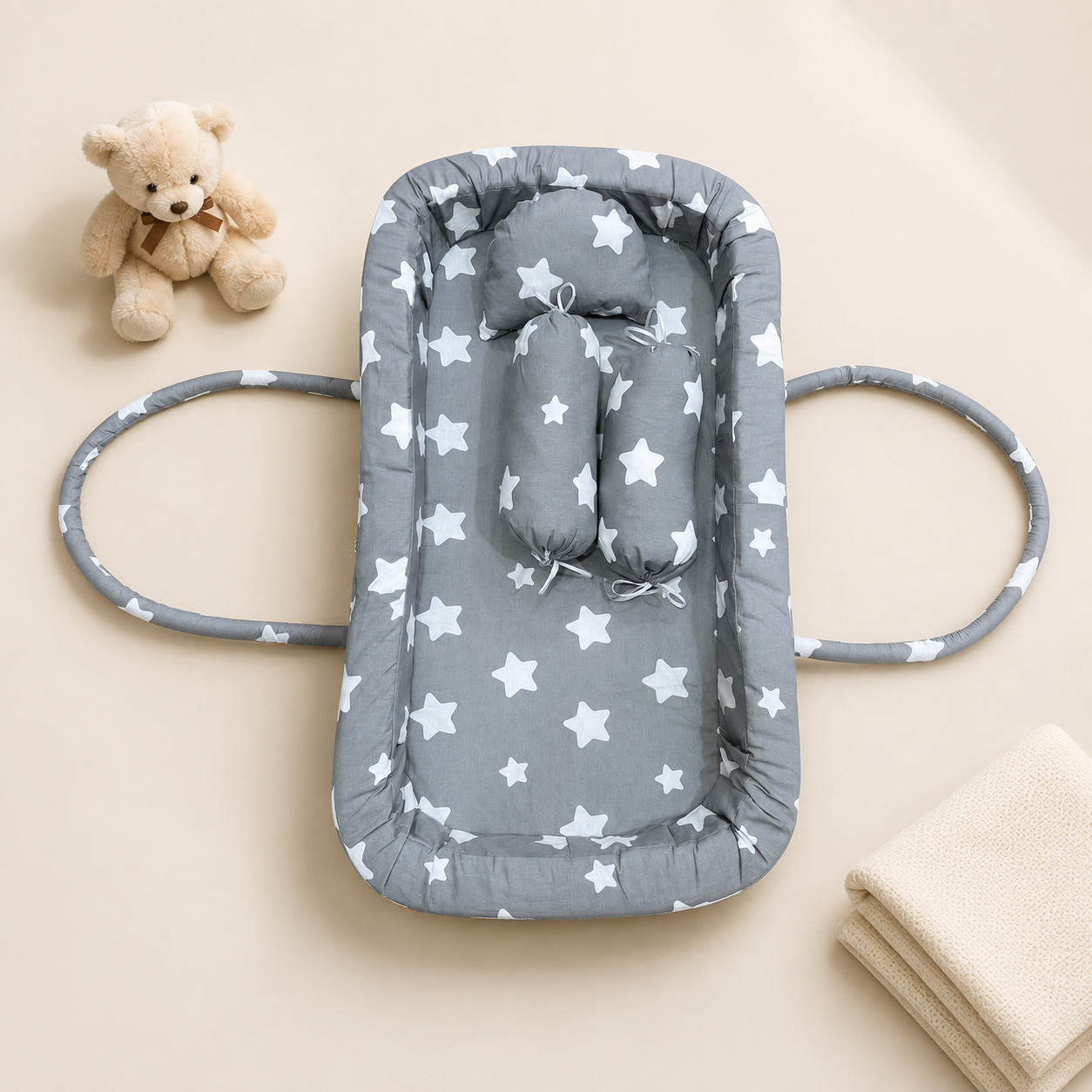 Starry Grey Baby Carry Nest