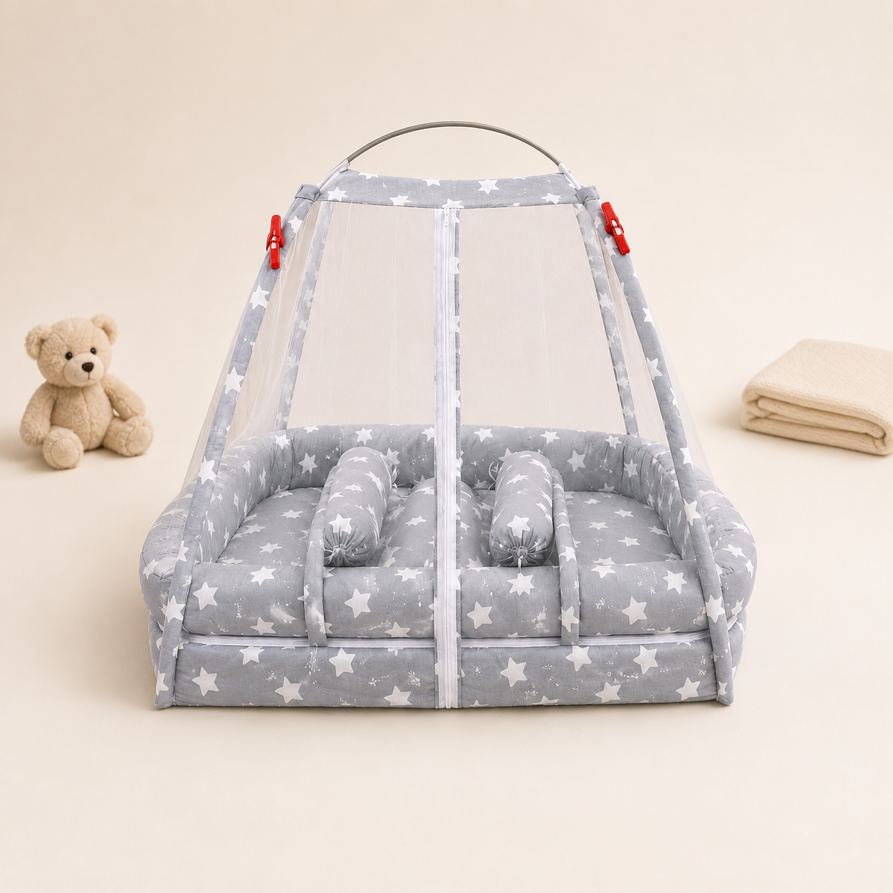 Starry Grey Canopy Carry Nest
