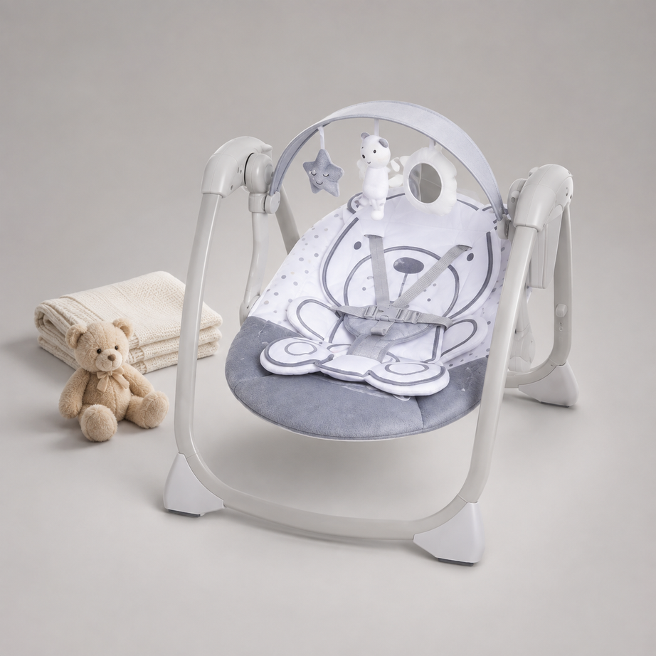 Mastela Grey Deluxe Baby Swing