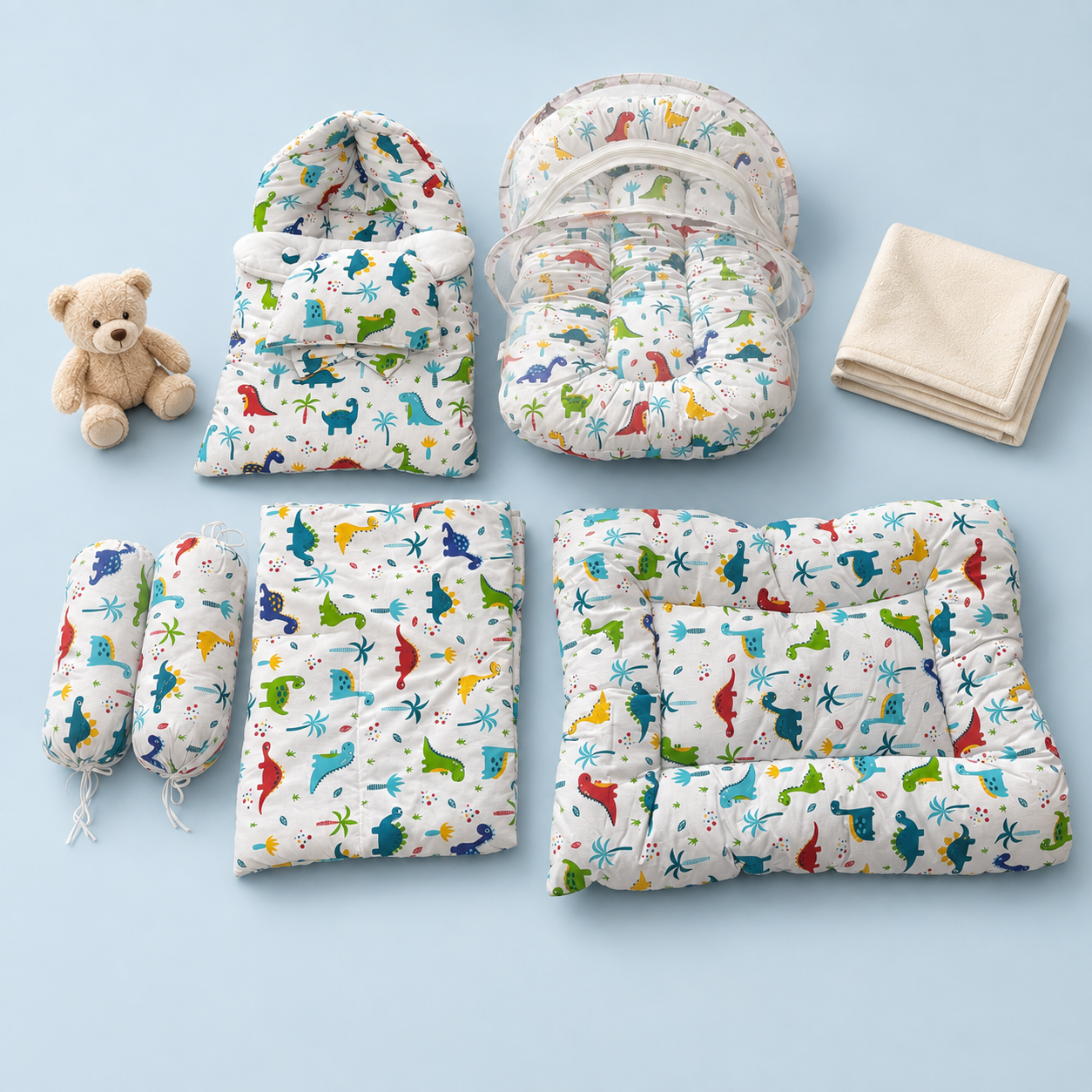 Dinosaur Adventure 8 Pcs Bedding Set