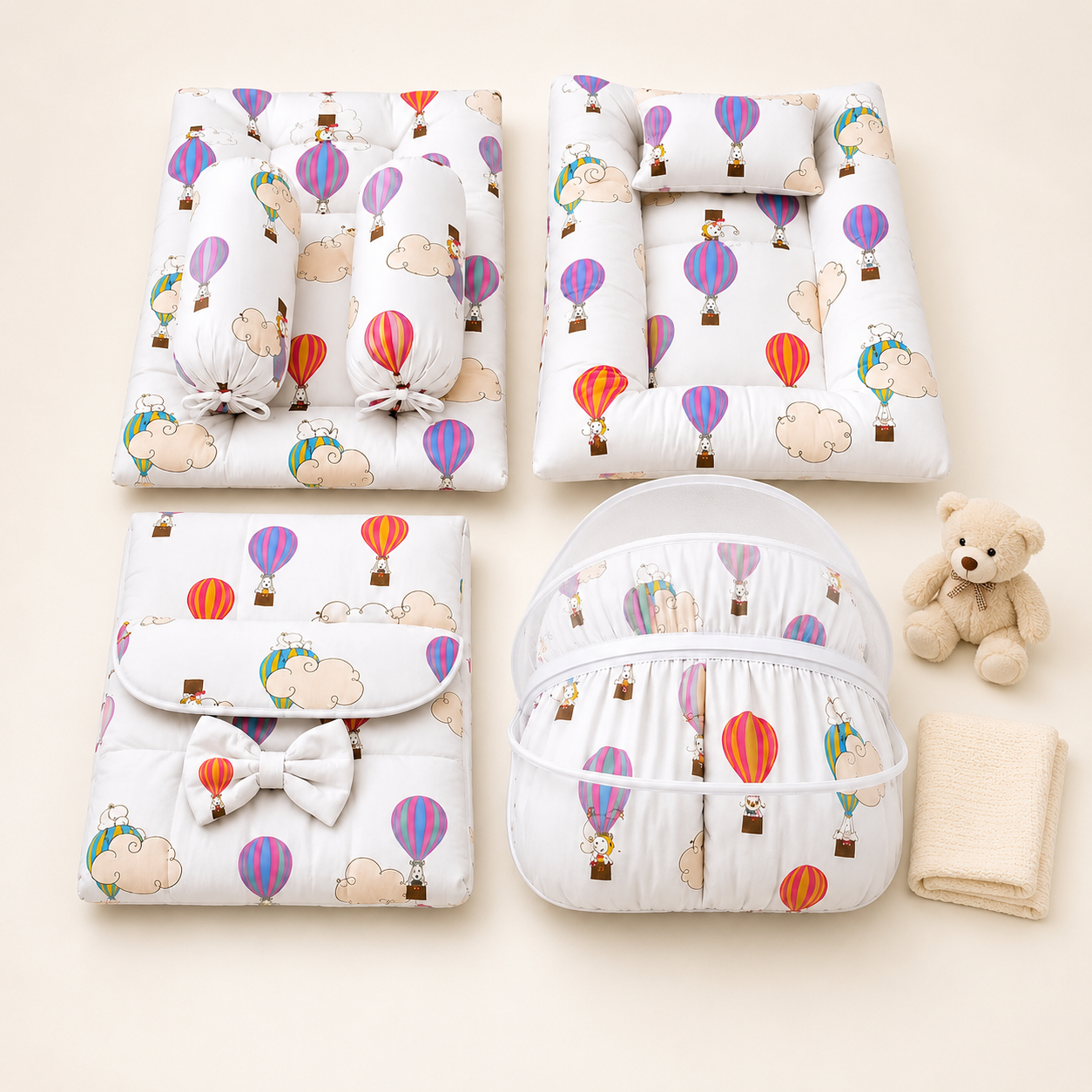 Hot Air Balloon 8 Pcs Bedding Set