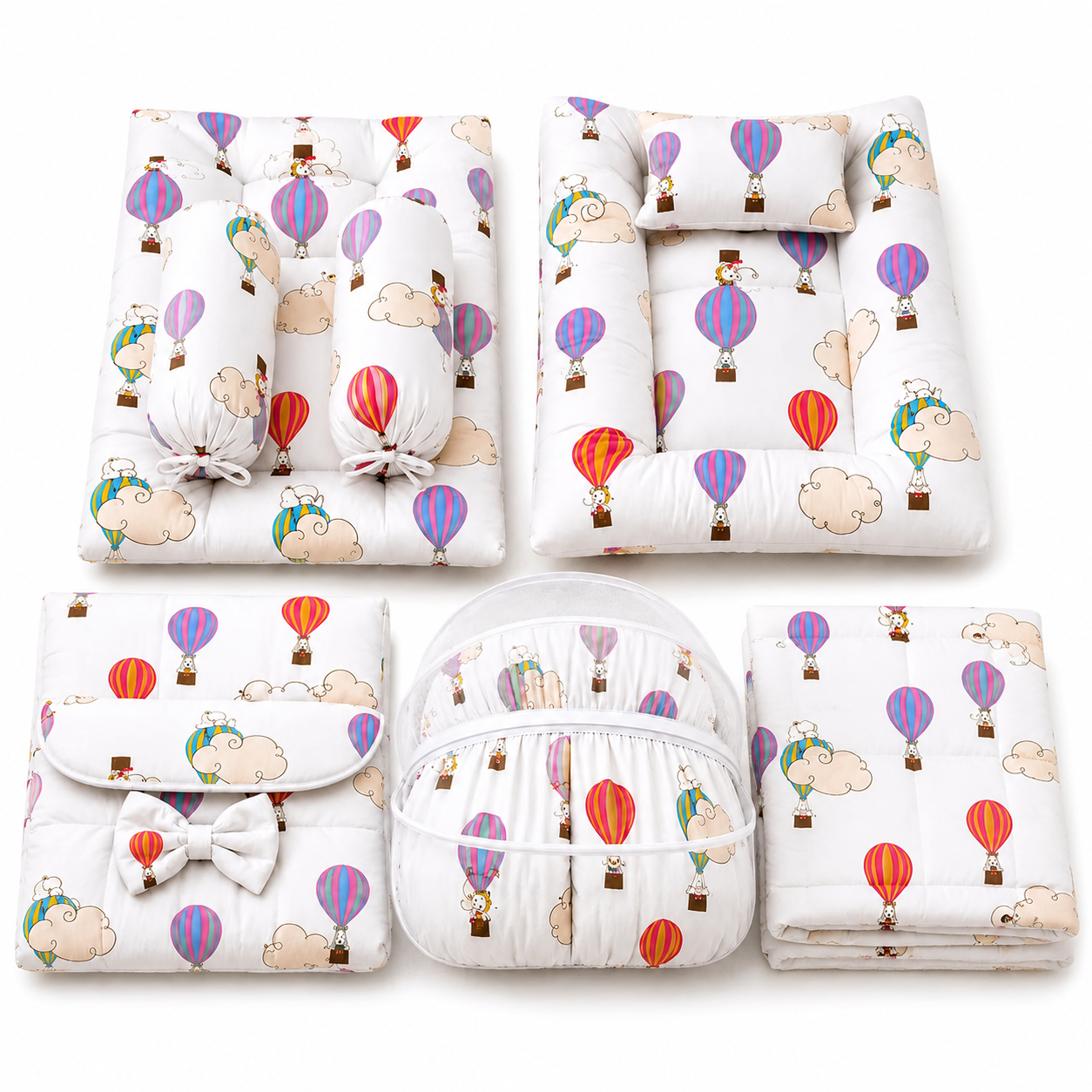 Hot Air Balloon 8 Pcs Bedding Set