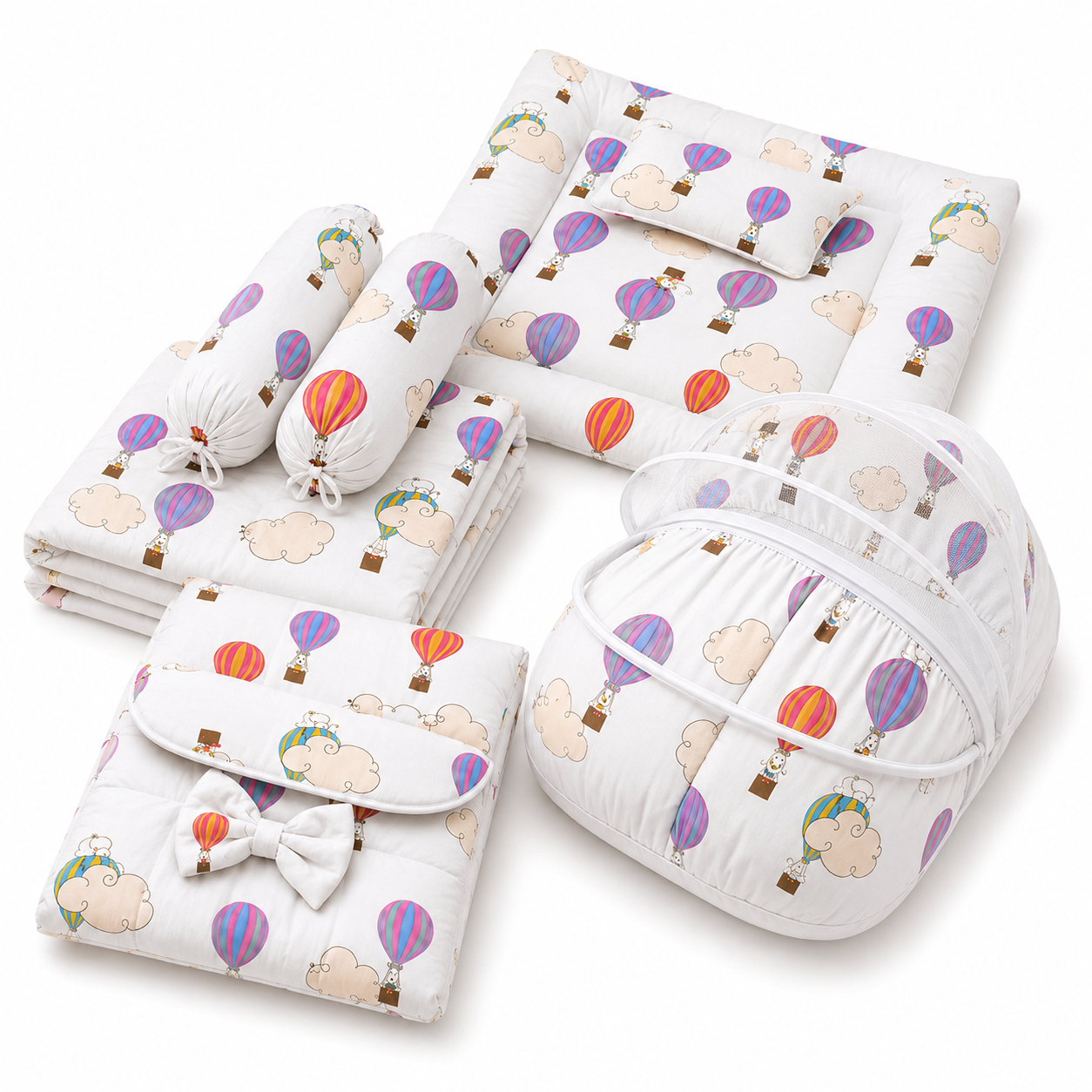 Hot Air Balloon 8 Pcs Bedding Set