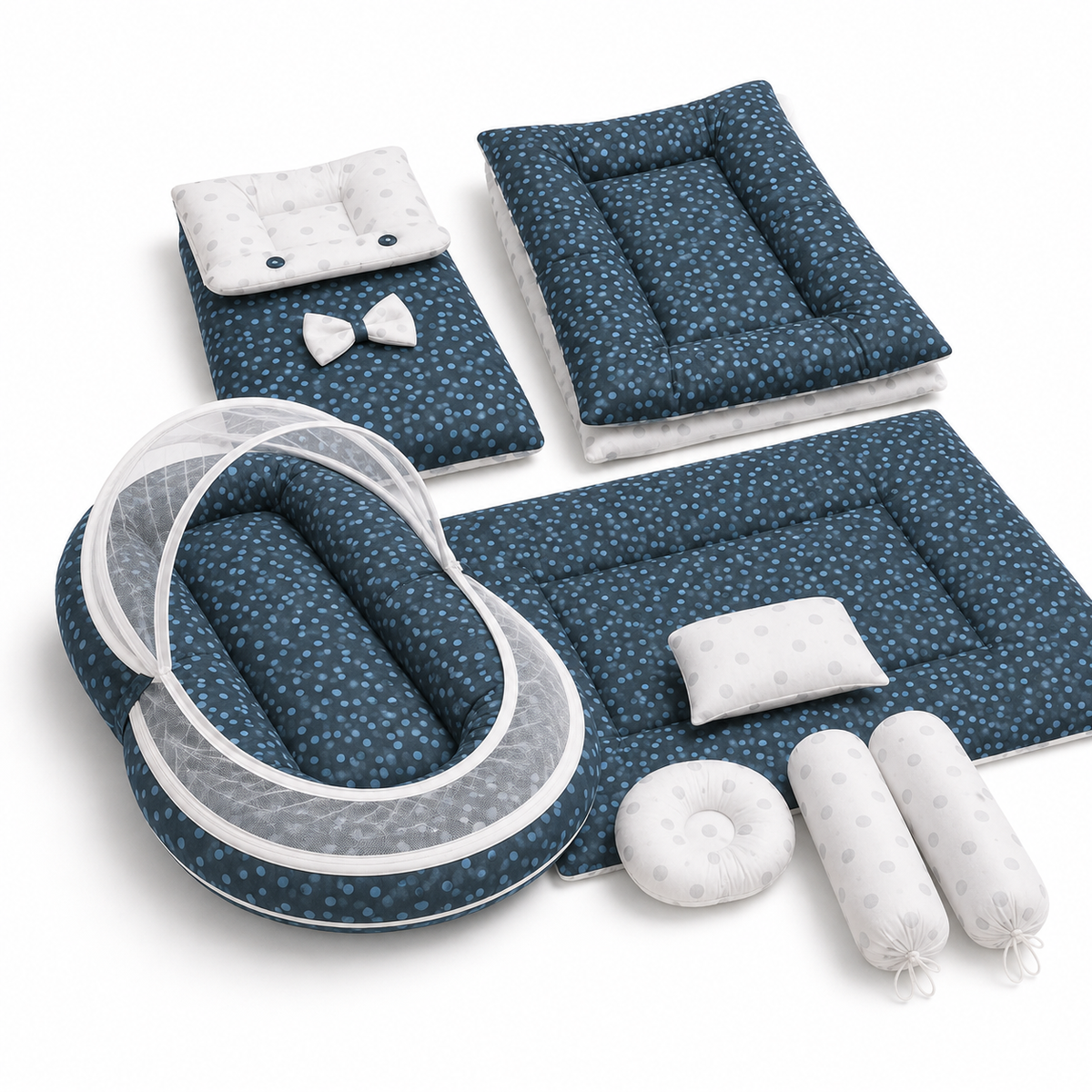 8 PCS Polka Bedding Set