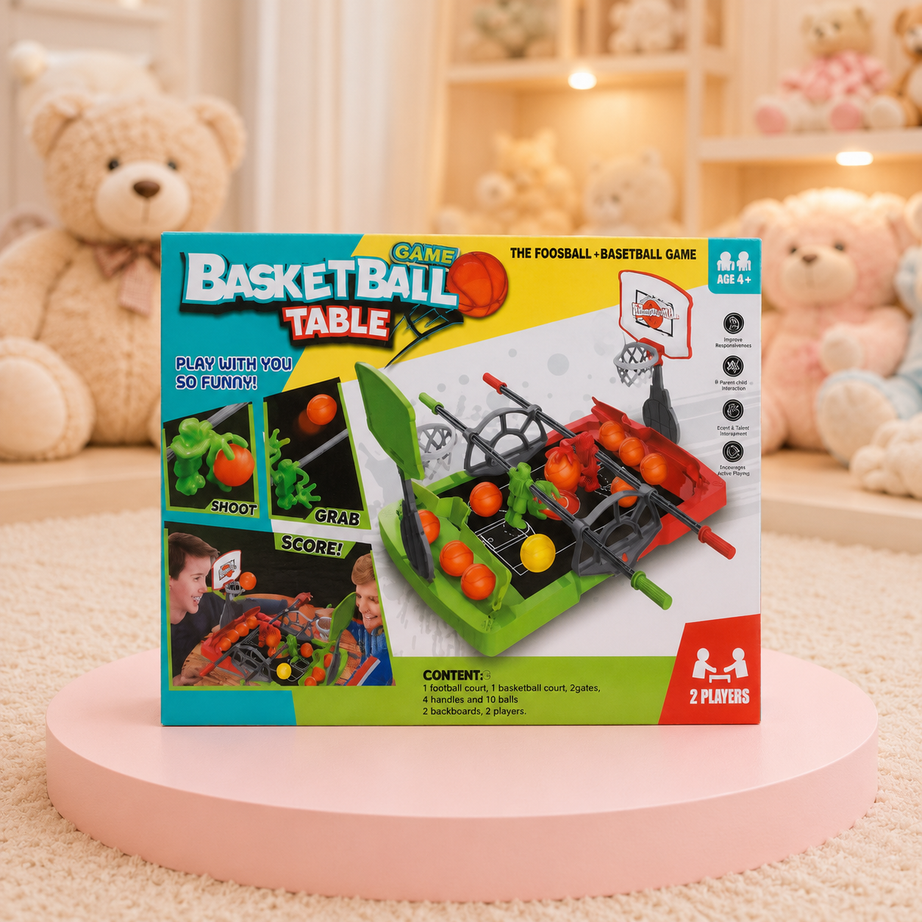 2-in-1 Basketball Table Game