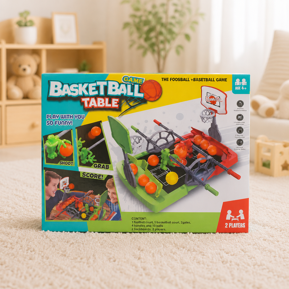 2-in-1 Basketball Table Game