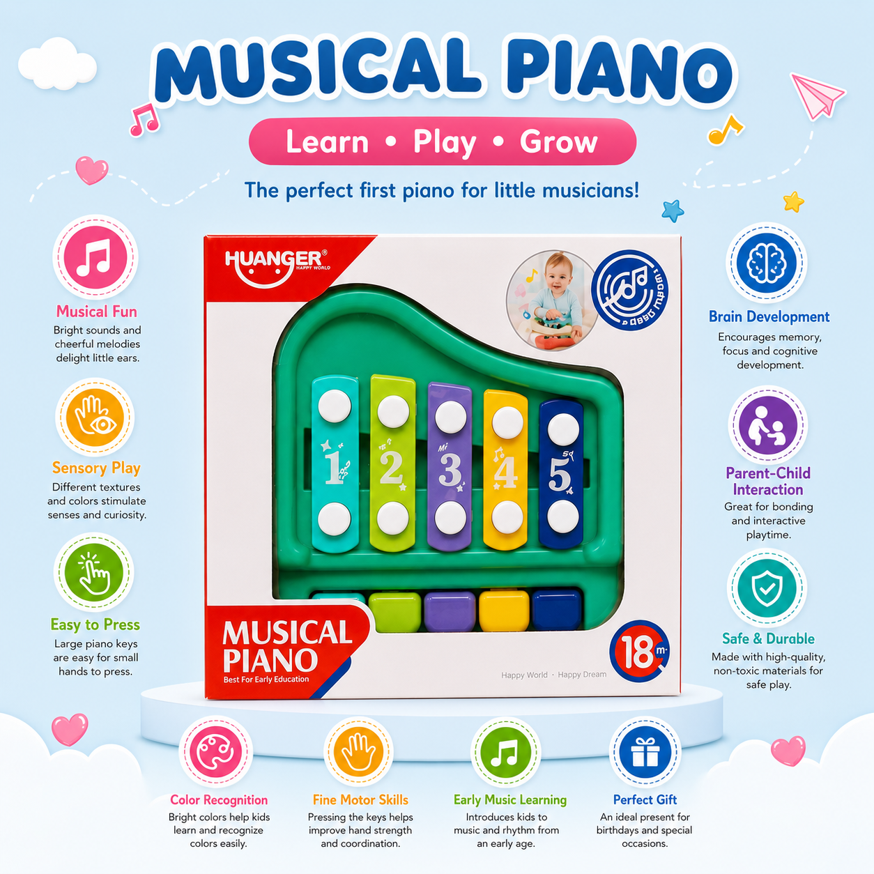 Musical Piano Learning Toy