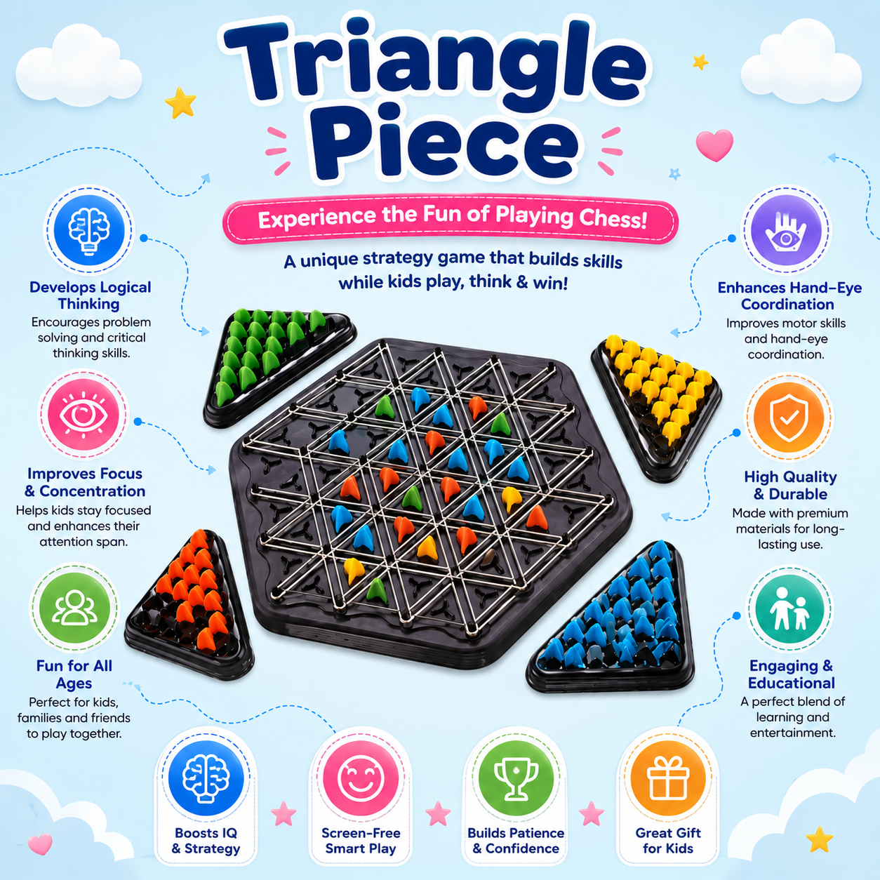Triangle Strategy Board Game