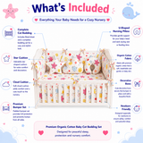 Ocean Blossom Cot Bedding Set