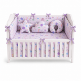 Rainbow Blossom Cot Bedding Set