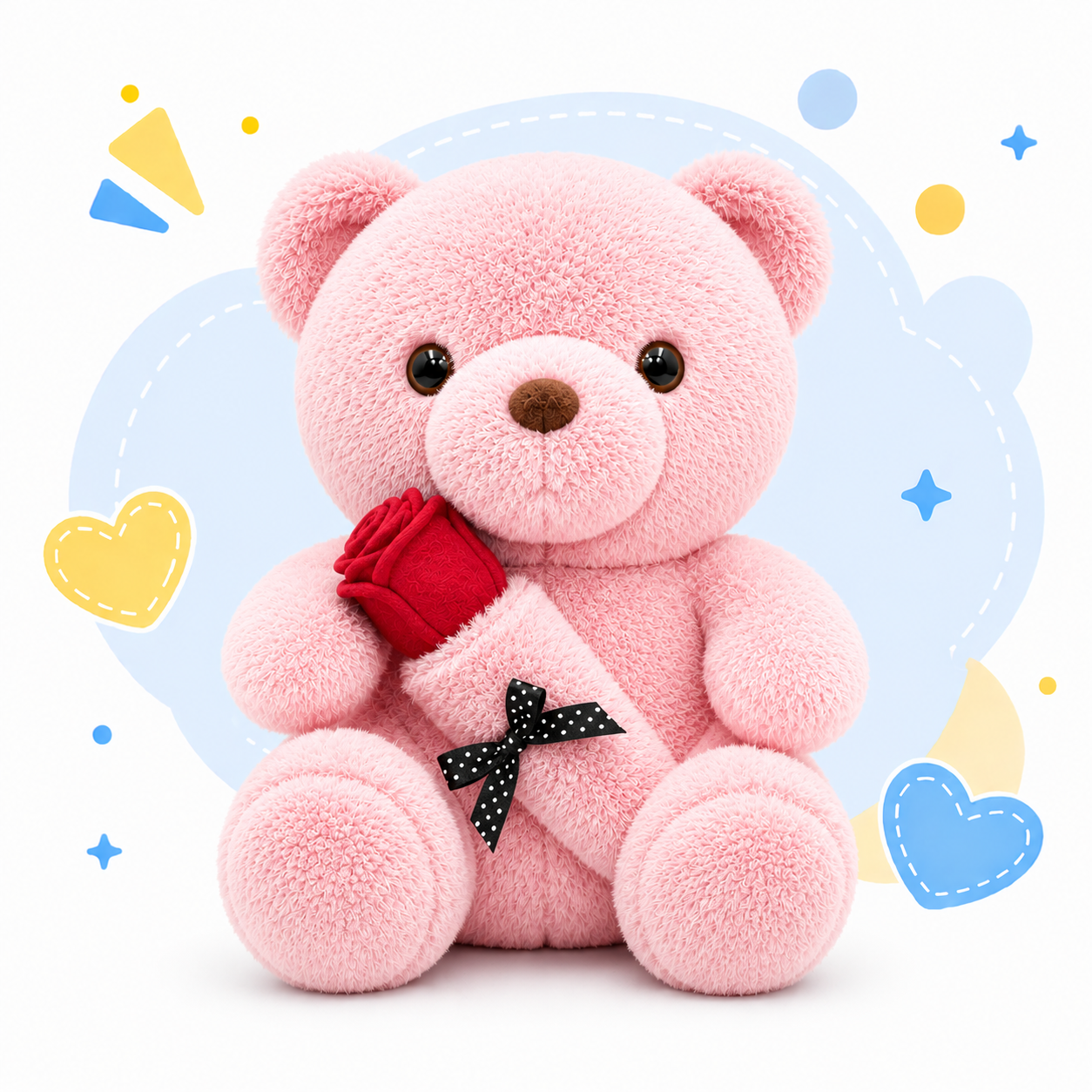 Pink Teddy Bear Plush Toy