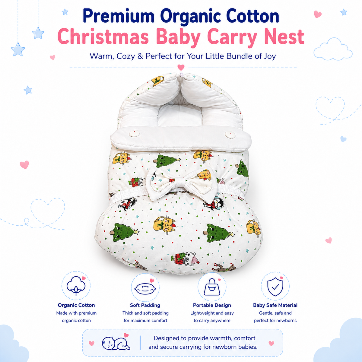 Christmas Baby Carry Nest