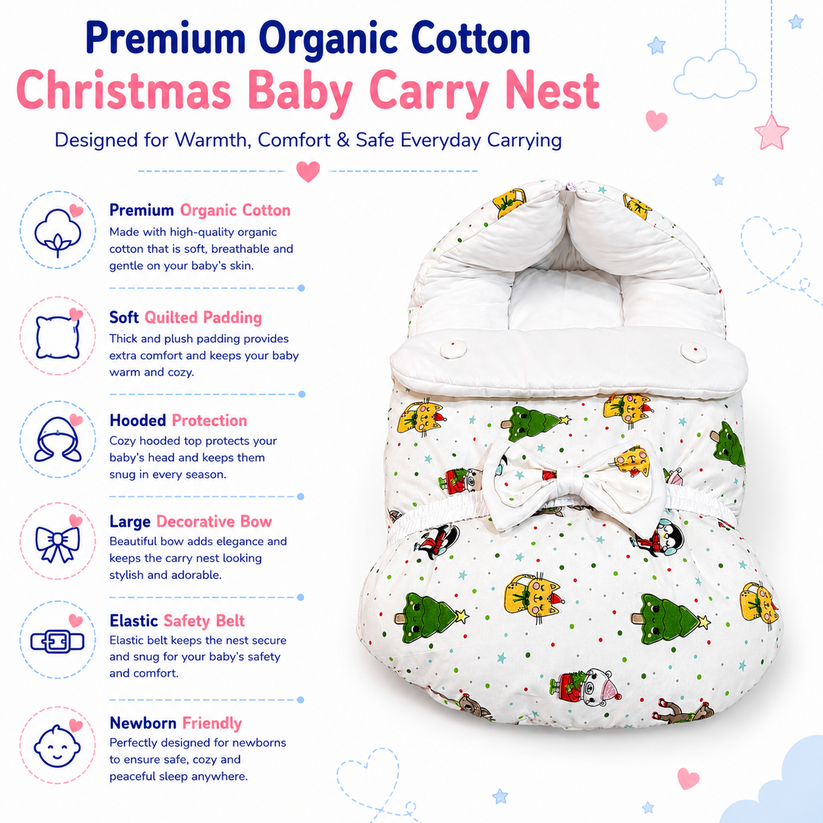 Christmas Baby Carry Nest