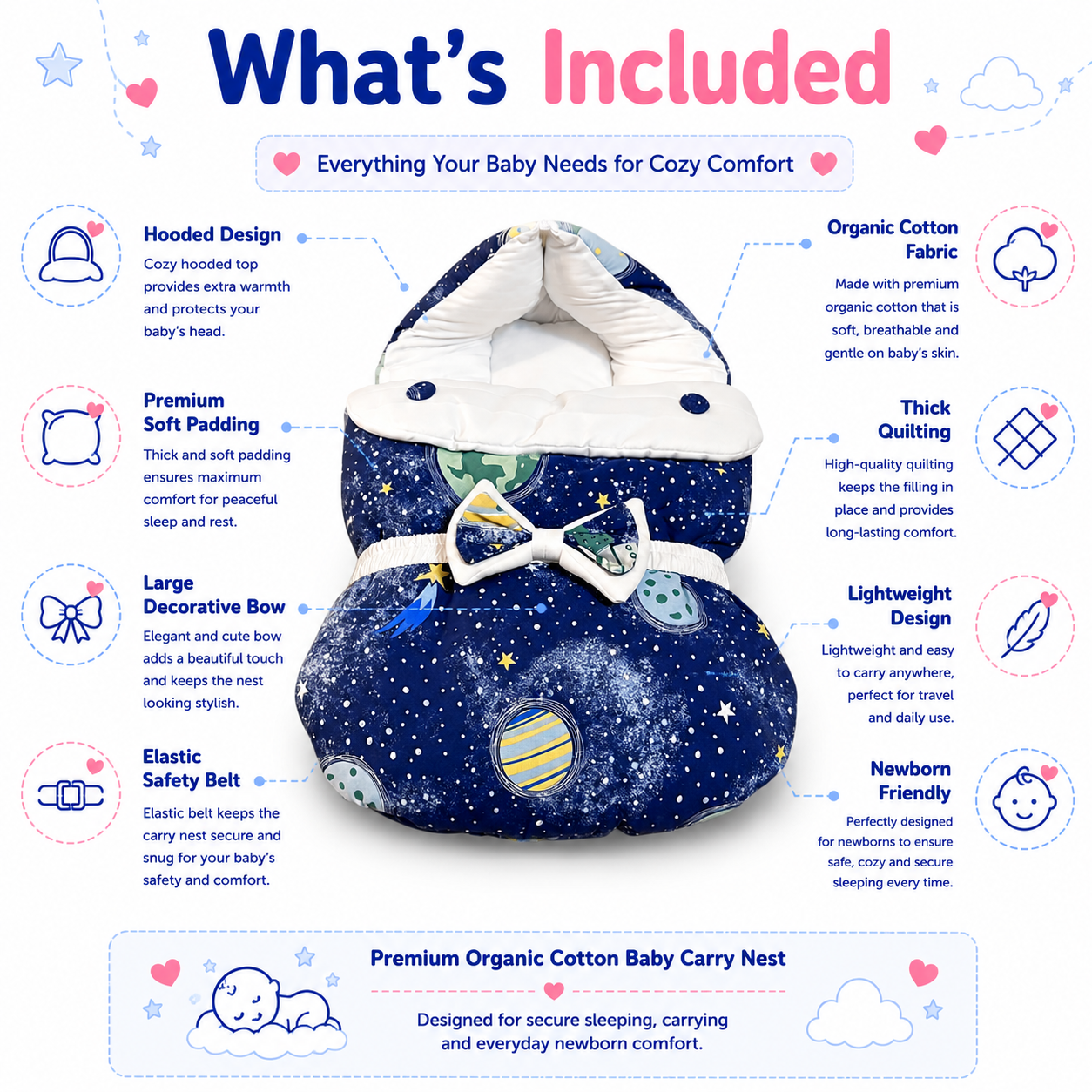 Galaxy Baby Carry Nest