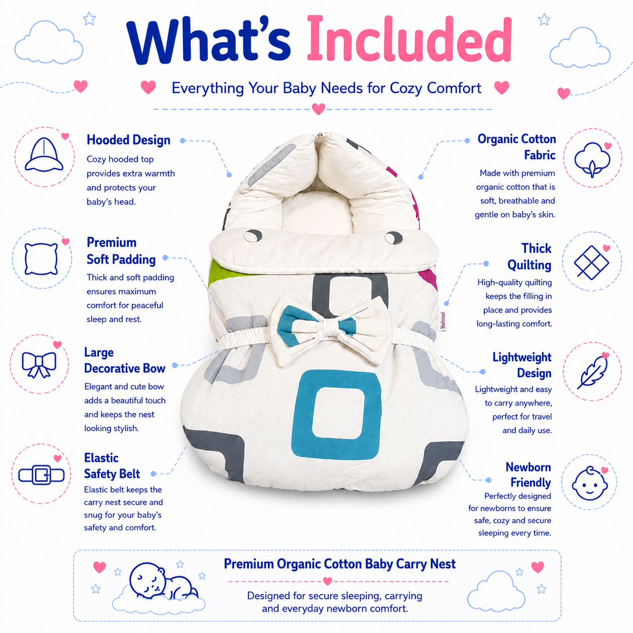 Modern Geo Baby Carry Nest