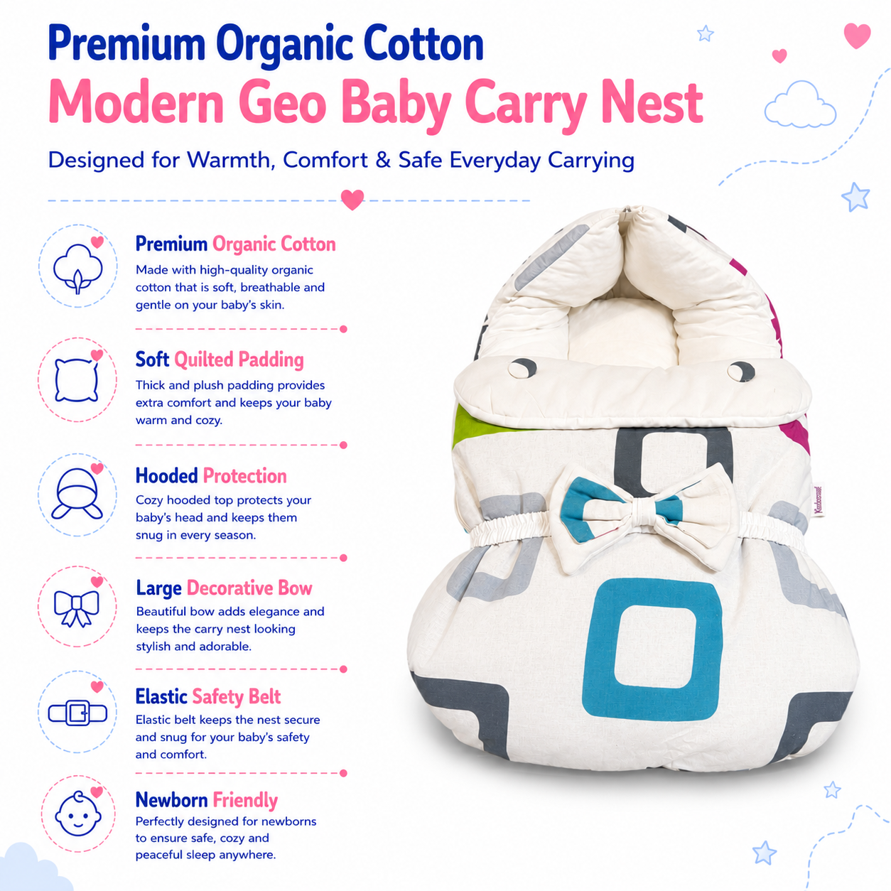 Modern Geo Baby Carry Nest