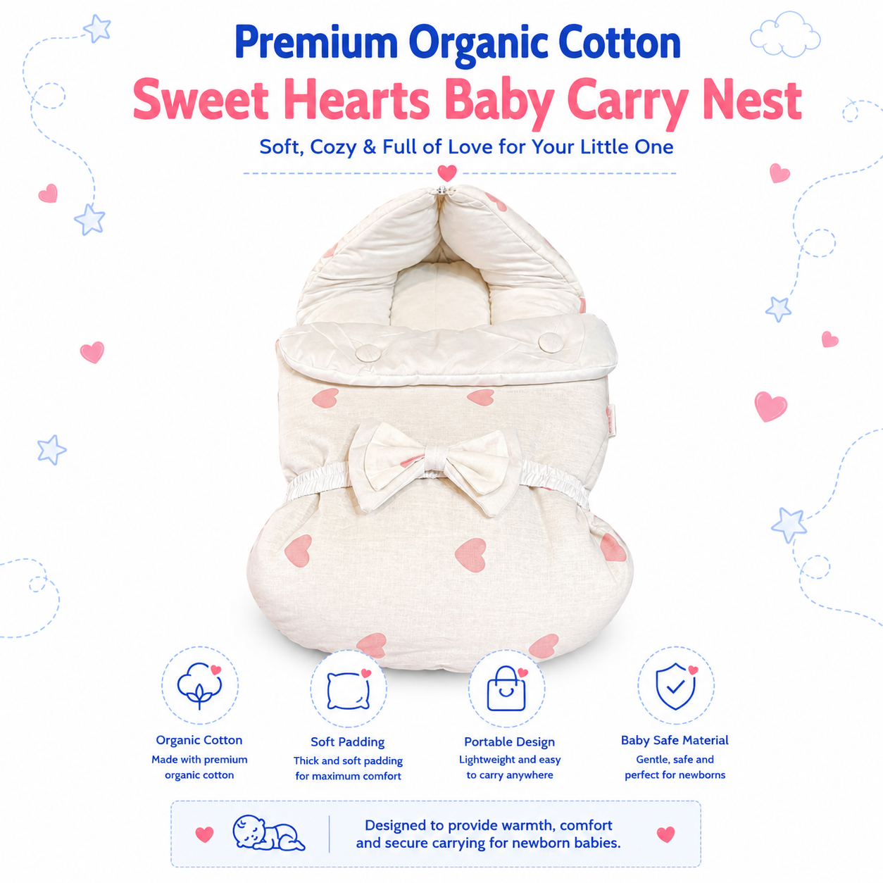 Hearts Baby Carry Nest