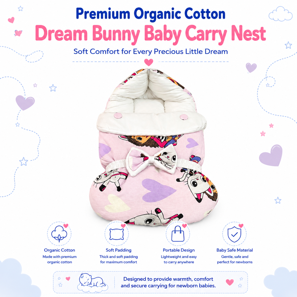 Dream Bunny Baby Carry Nest