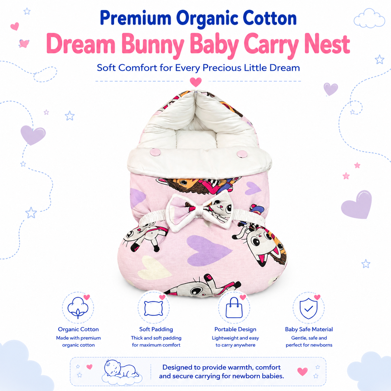 Dream Bunny Baby Carry Nest