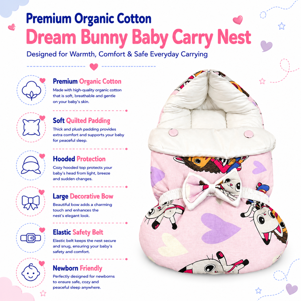 Dream Bunny Baby Carry Nest