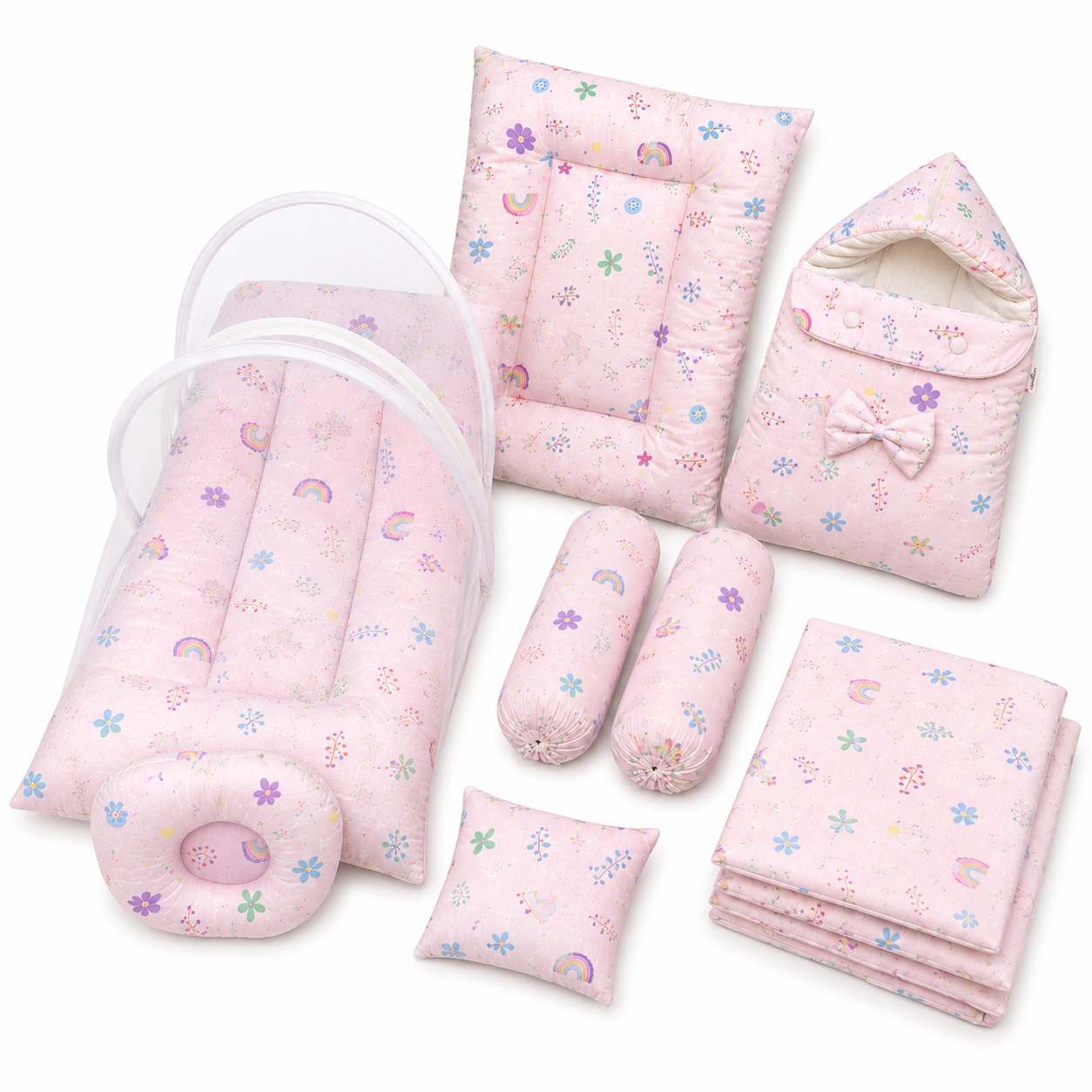Pastel Rainbow Bedding Set