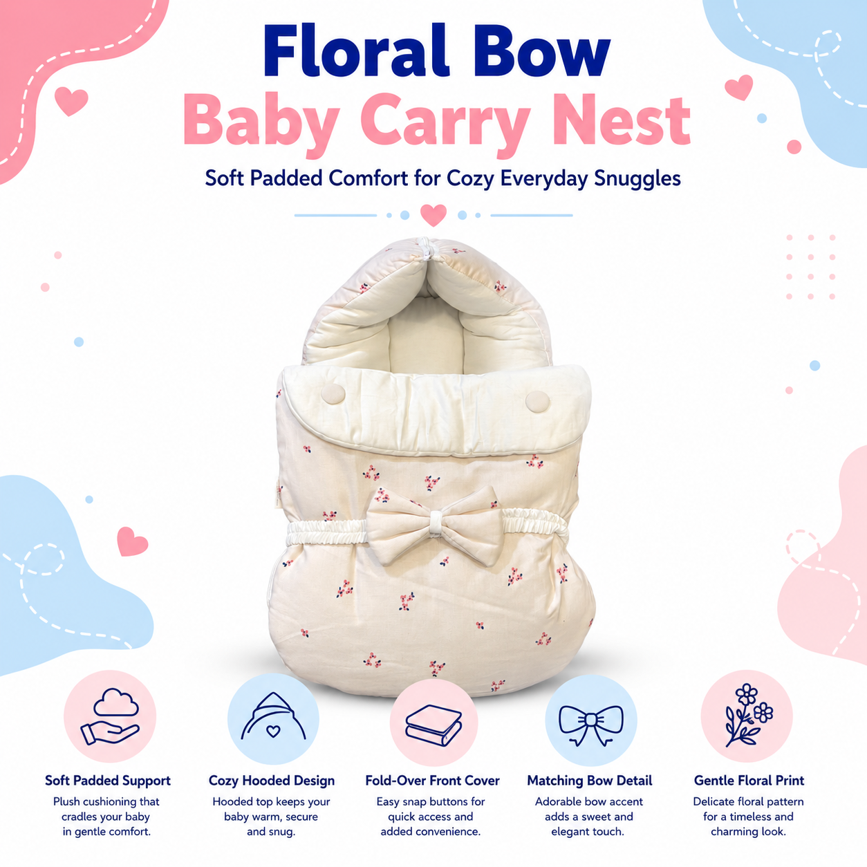Floral Bow Carry Nest