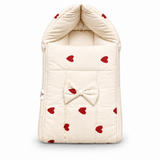 Cream Heart Print Carry Nest