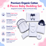 Blue Bird 8 Pcs Bedding Set