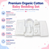 White 8 Pcs Bedding Set