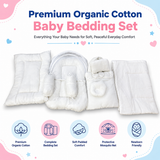 White 8 Pcs Bedding Set