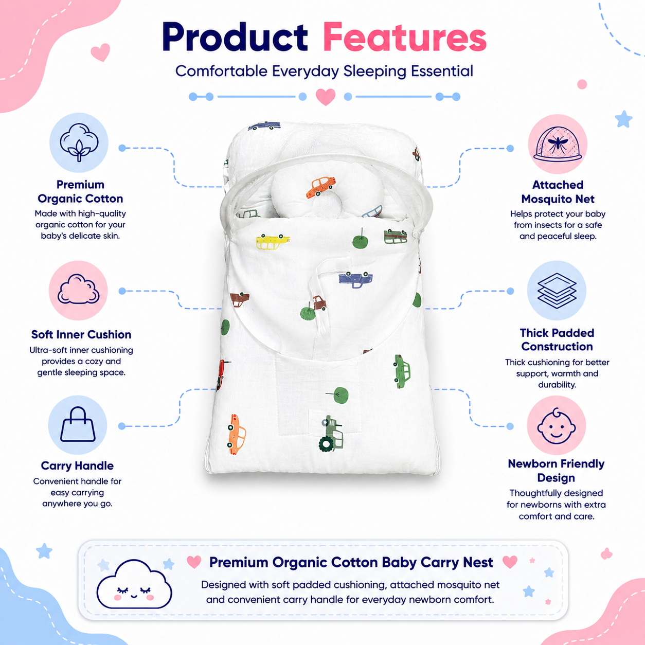 Vehicle Baby Carry Nest
