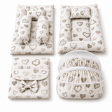 Heart Print Baby Bedding Set