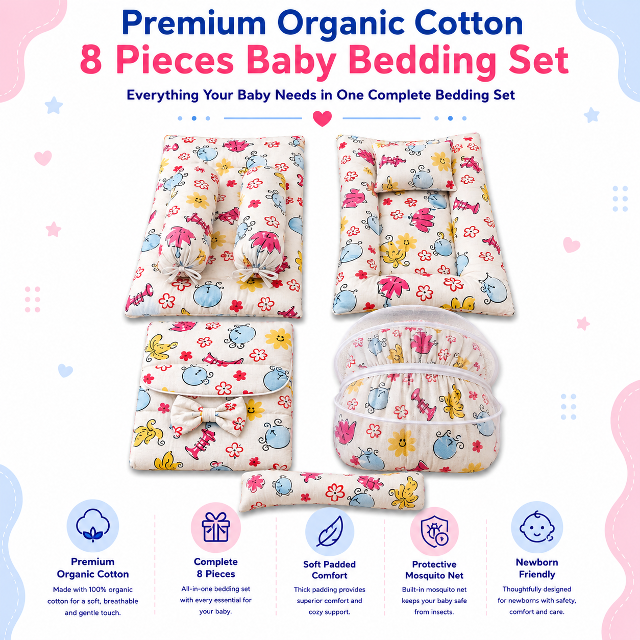 Garden 8 Pcs  Bedding Set