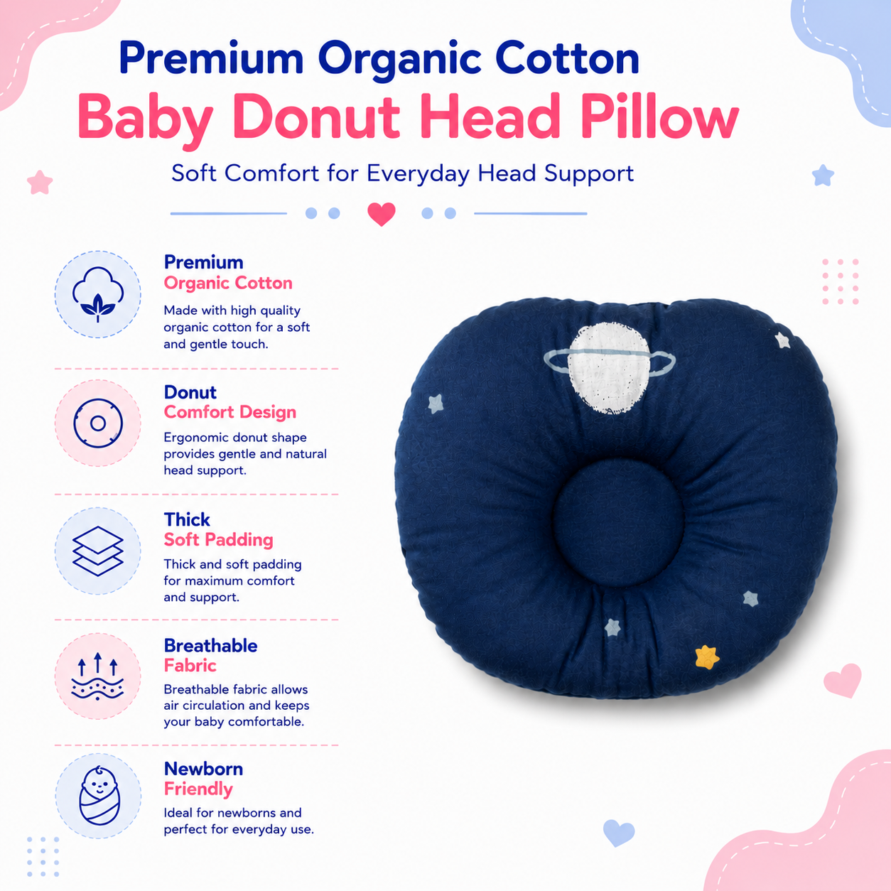 Midnight Galaxy Pillow