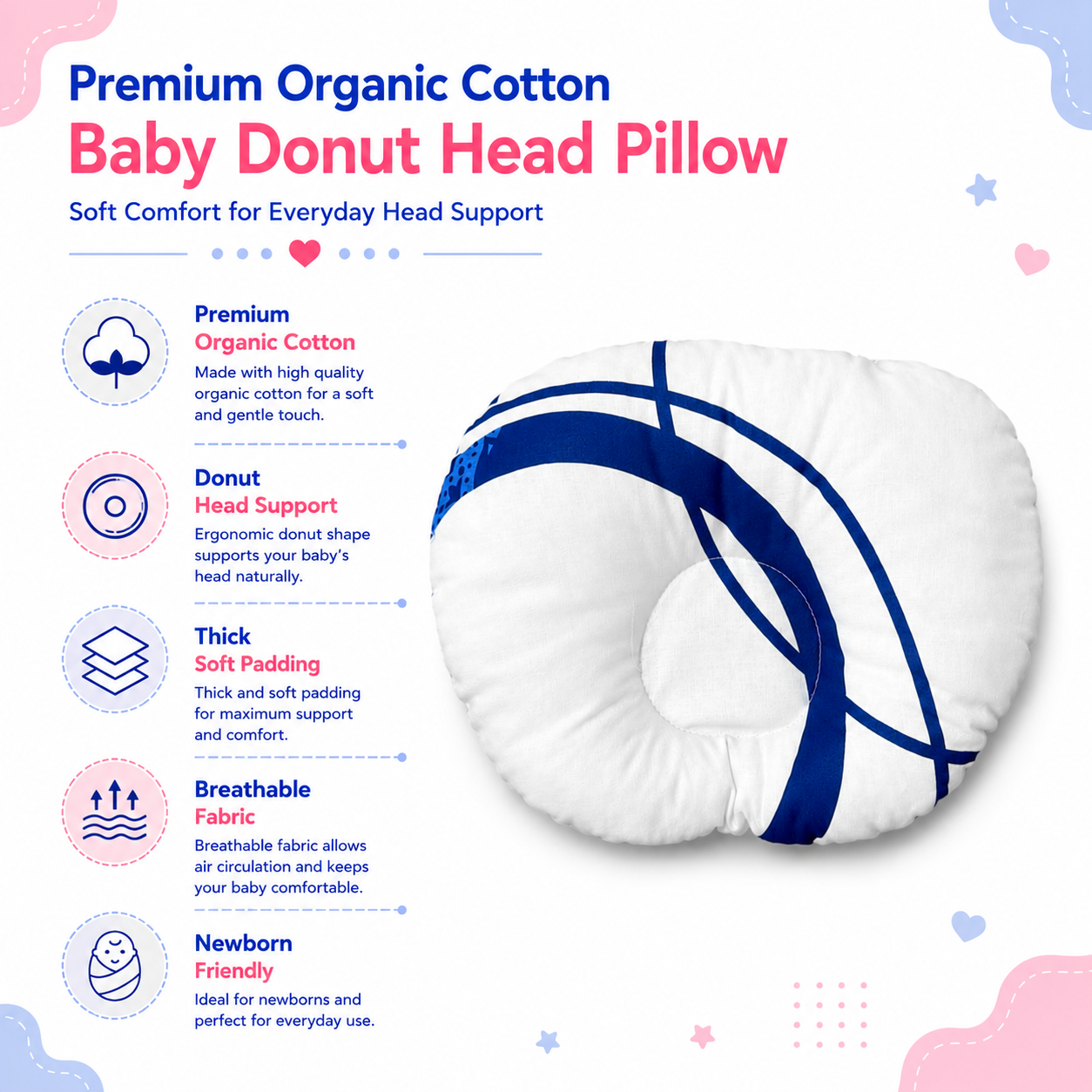 Orbit Blue Pillow