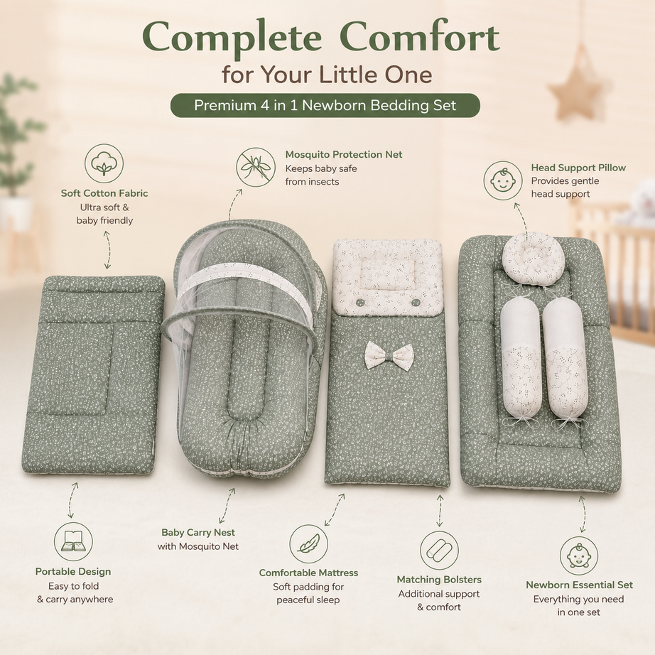 Sage Floral Bedding Set