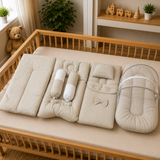Beige Stripe Bedding Set