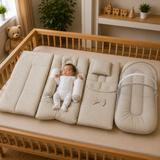 Beige Stripe Bedding Set