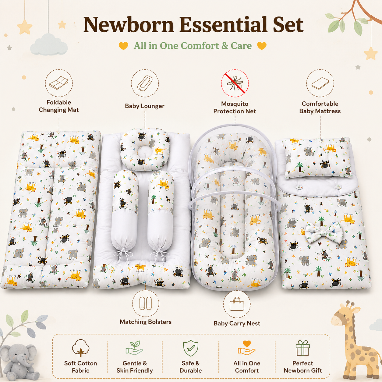 Safari 8 Pcs Bedding Set