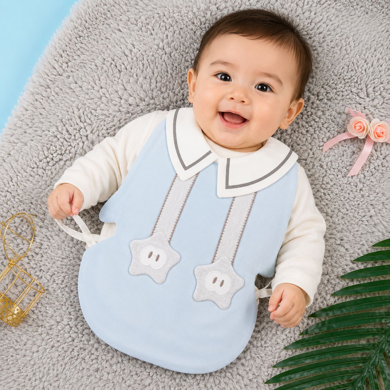 Star Collar Baby Bib