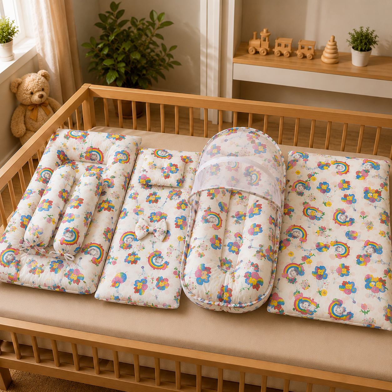Rainbow Baby Bedding Set