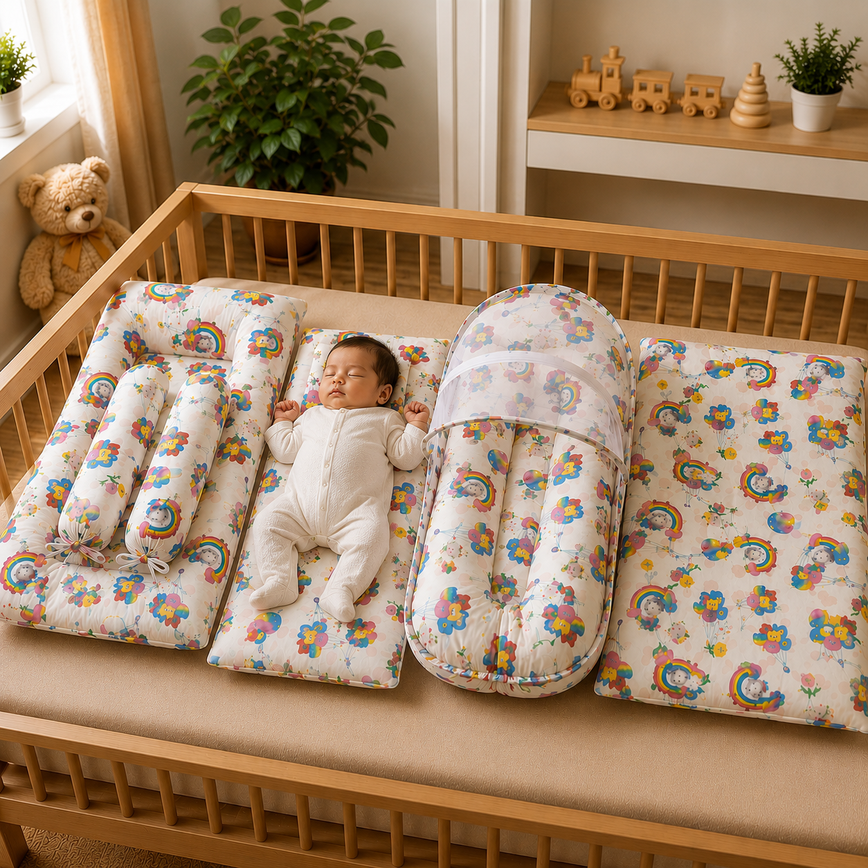 Rainbow Baby Bedding Set